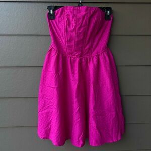 Band of the Free Strapless Hot Pink Corset Top Mini Dress | XS